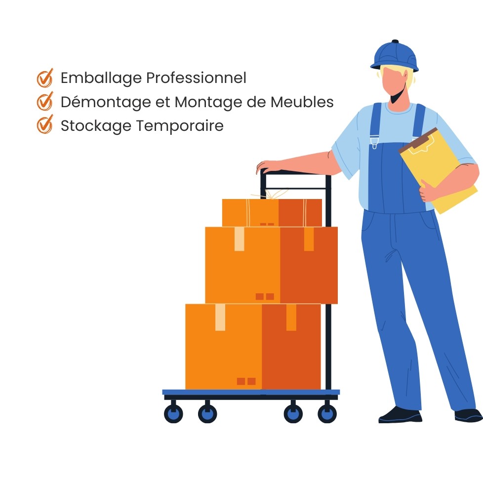 Illustration du déménagement